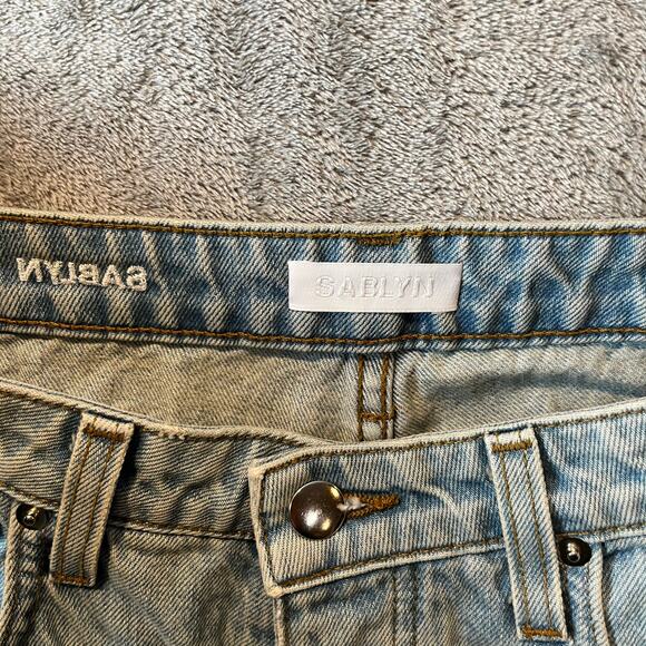 SABLYN Relaxed Straight Leg Jeans Light Wash Size 25 X 32” - Picture 9 of 9